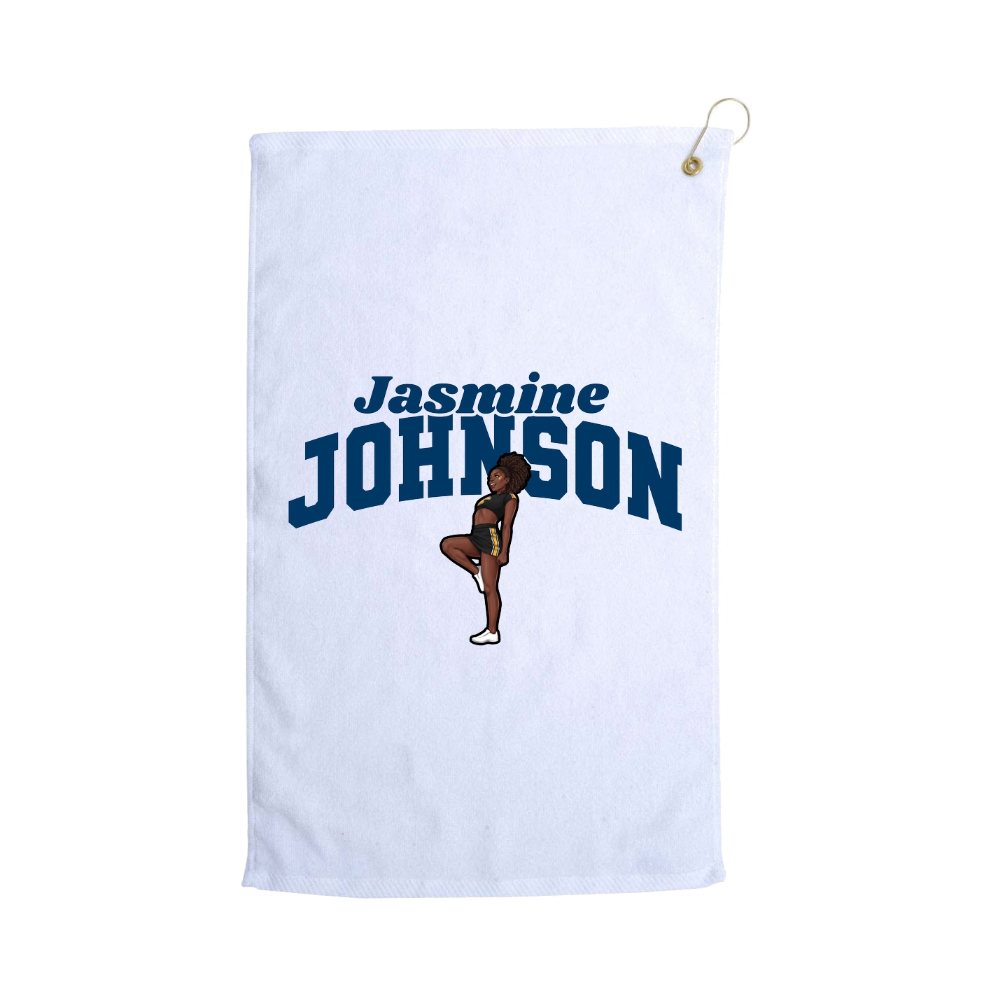 Golf Towel — Signature Arch in White