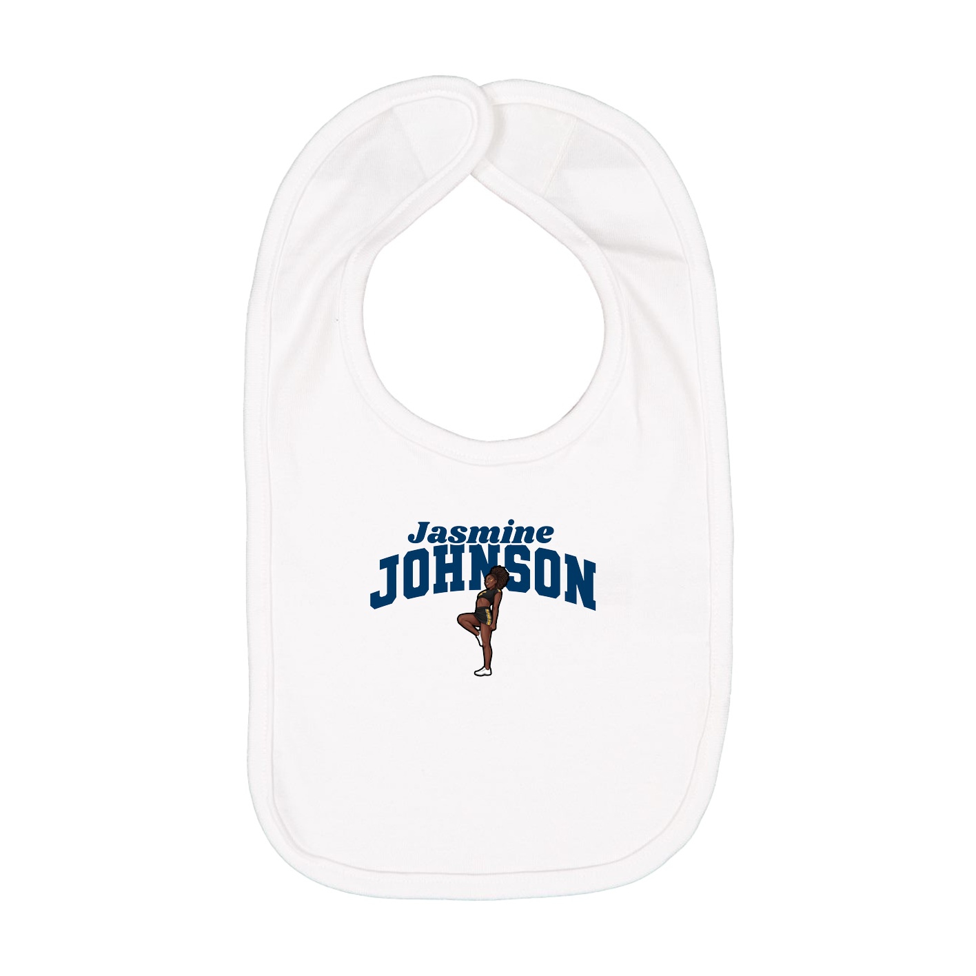 Infant Bib — Signature Arch in White