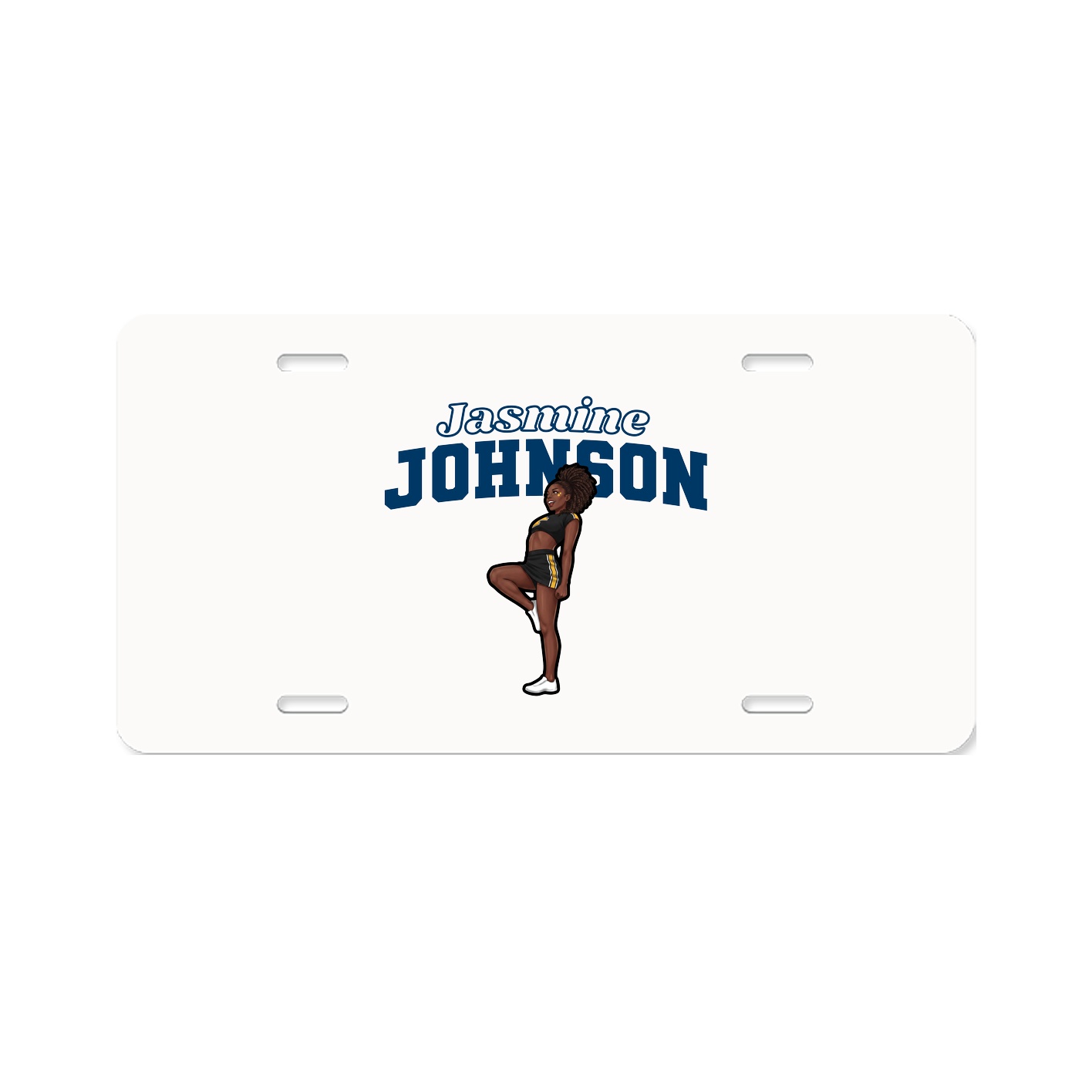 License Plate — Name Arch in Classic