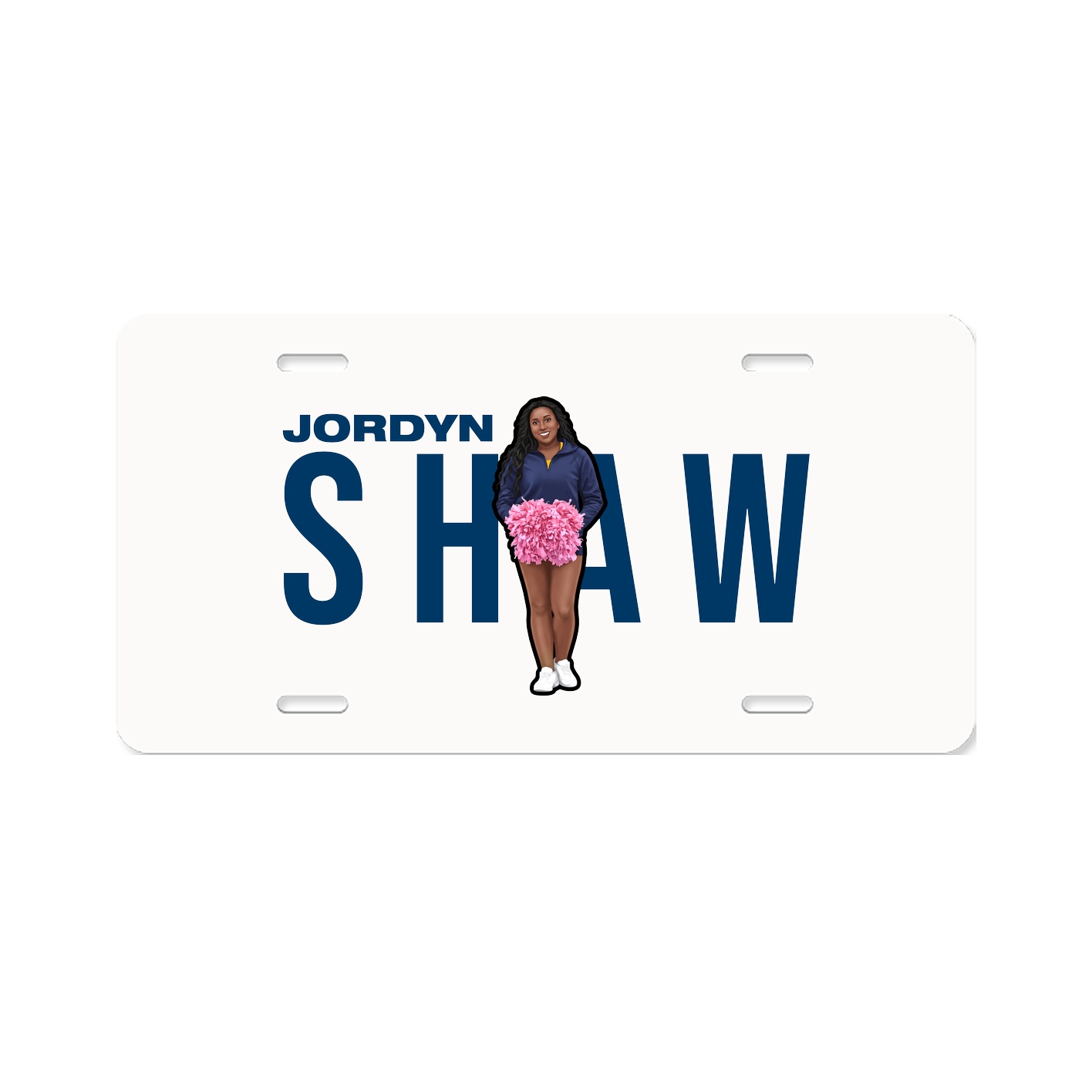 License Plate — Player Name in Classic