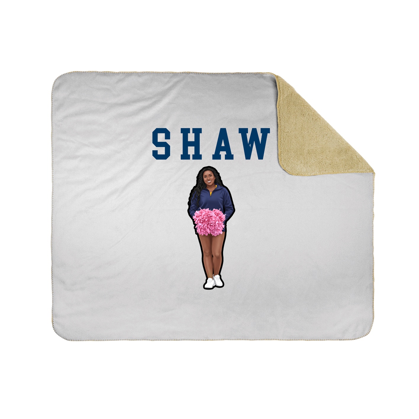 Throw Blanket — Shirsey in White