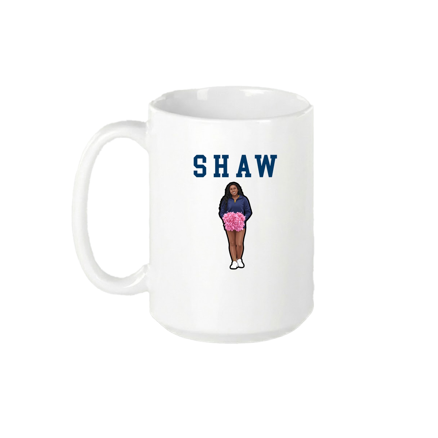15oz Coffee Mug — Shirsey in White