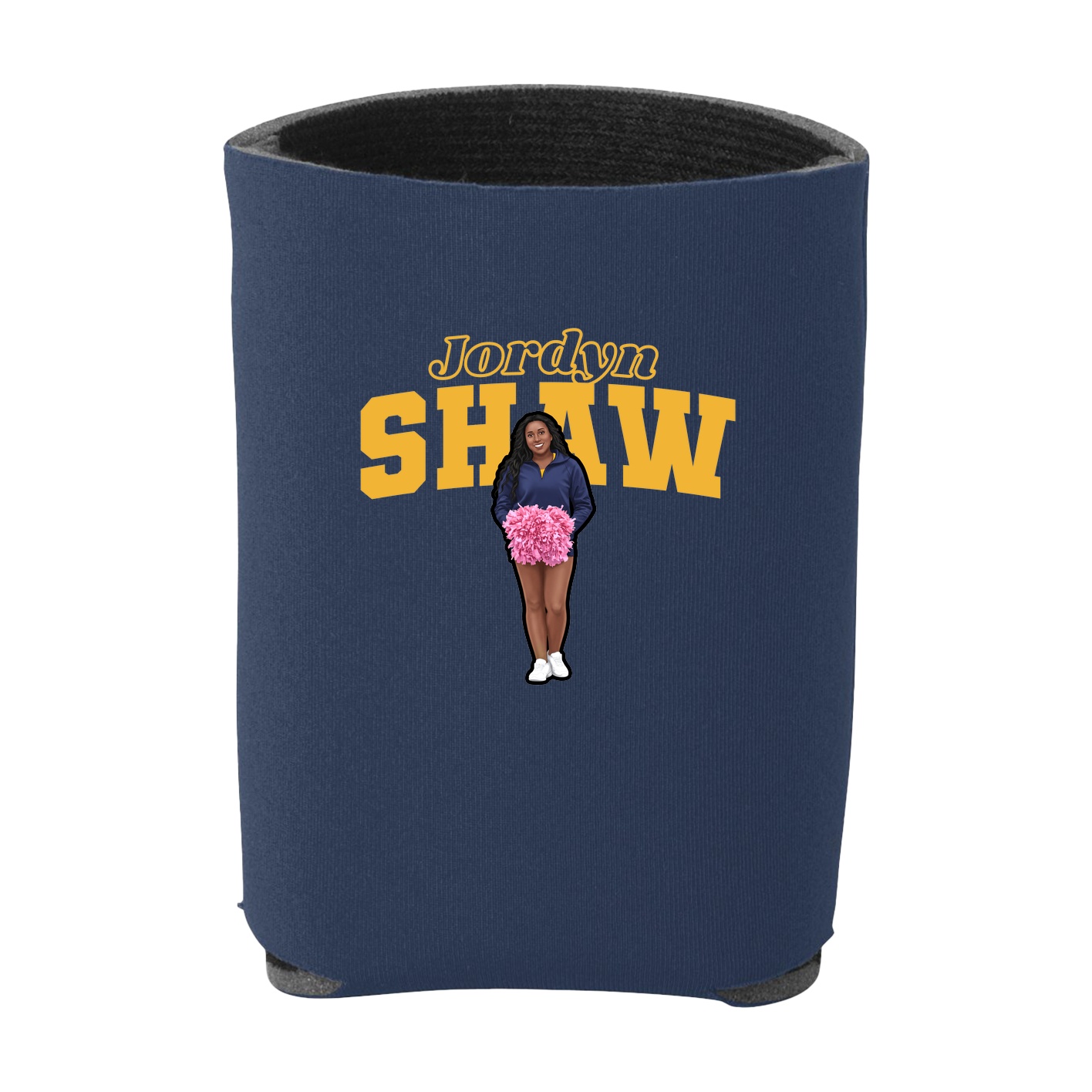 Can Holder — Name Arch in Navy