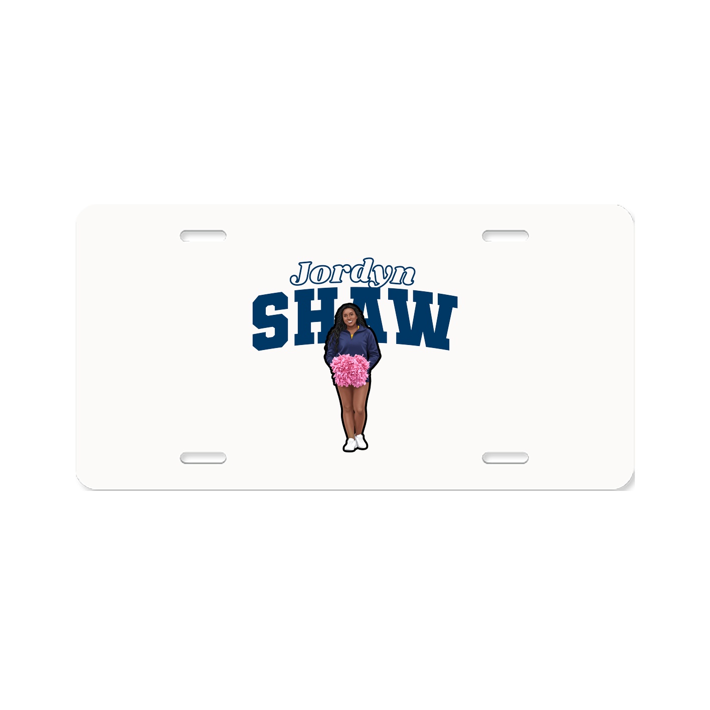 License Plate — Name Arch in Classic
