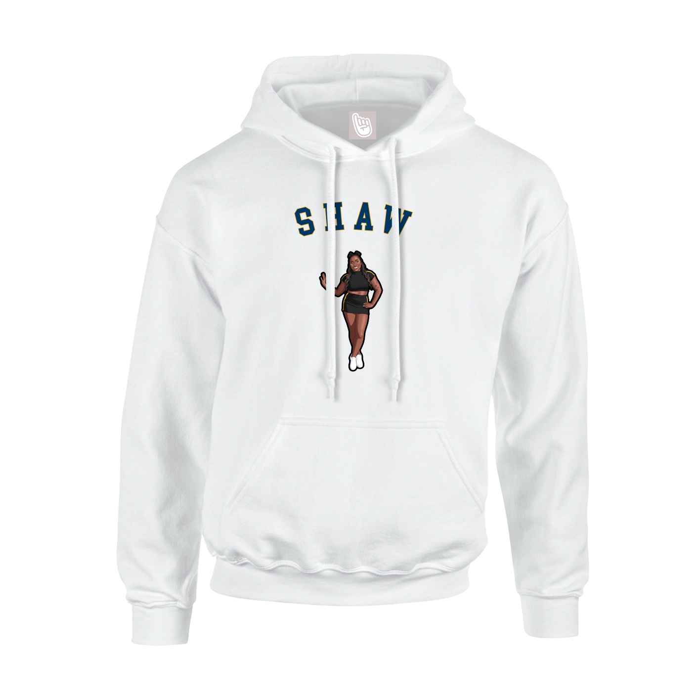 Hoodie — Shirsey Arch in White