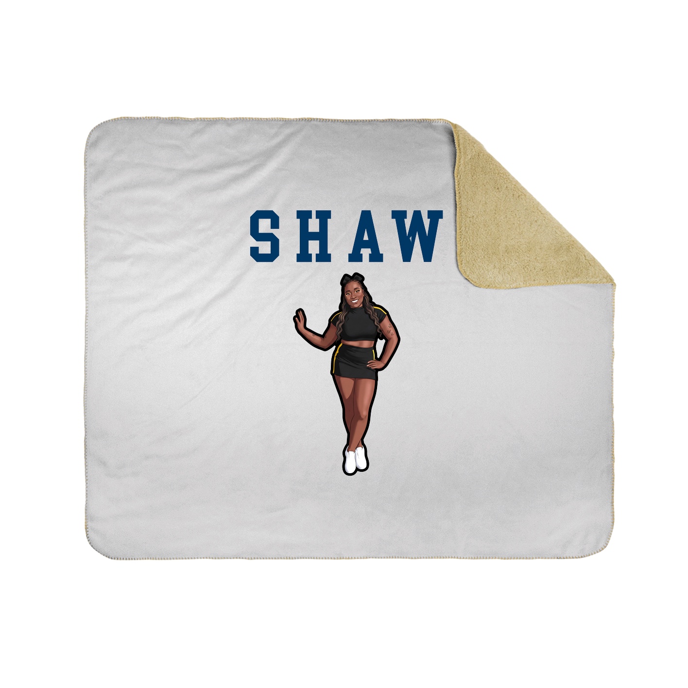 Throw Blanket — Shirsey in White