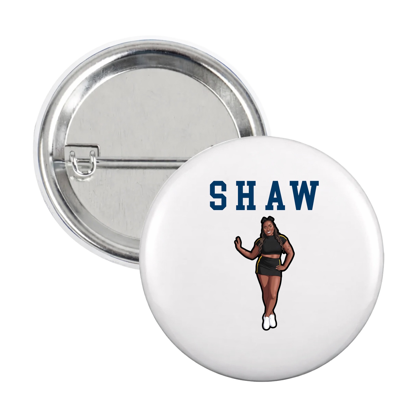 Game Day Button — Shirsey in White