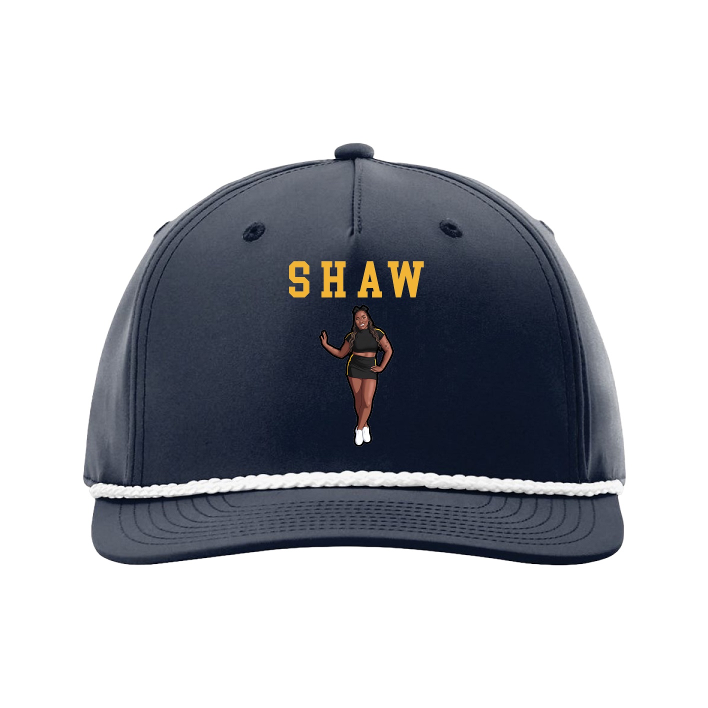 Five-Panel Classic Rope Cap — Shirsey in Navy