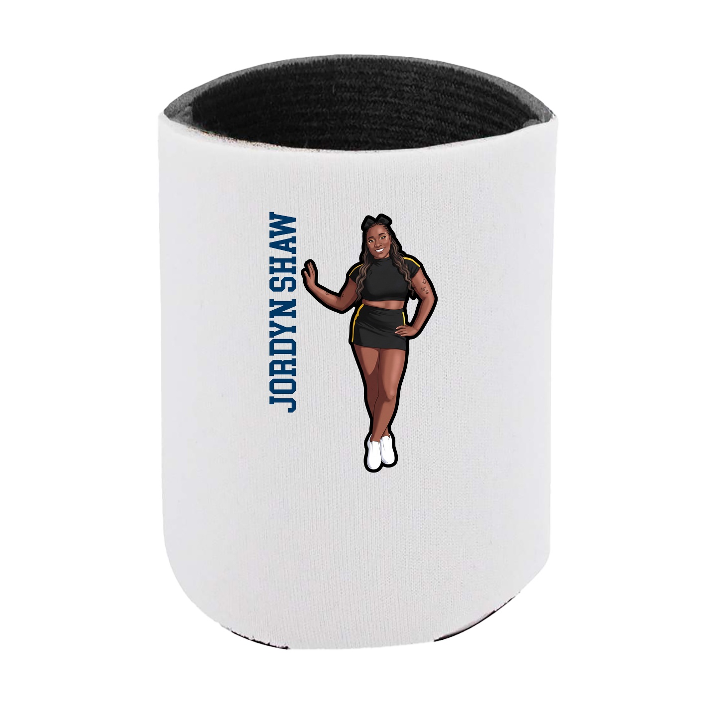 Can Holder — Name Vertical in White