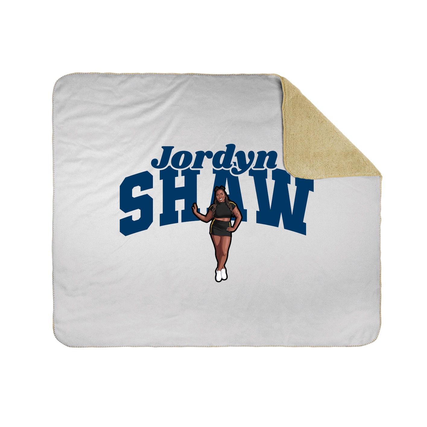 Throw Blanket — Signature Arch in White