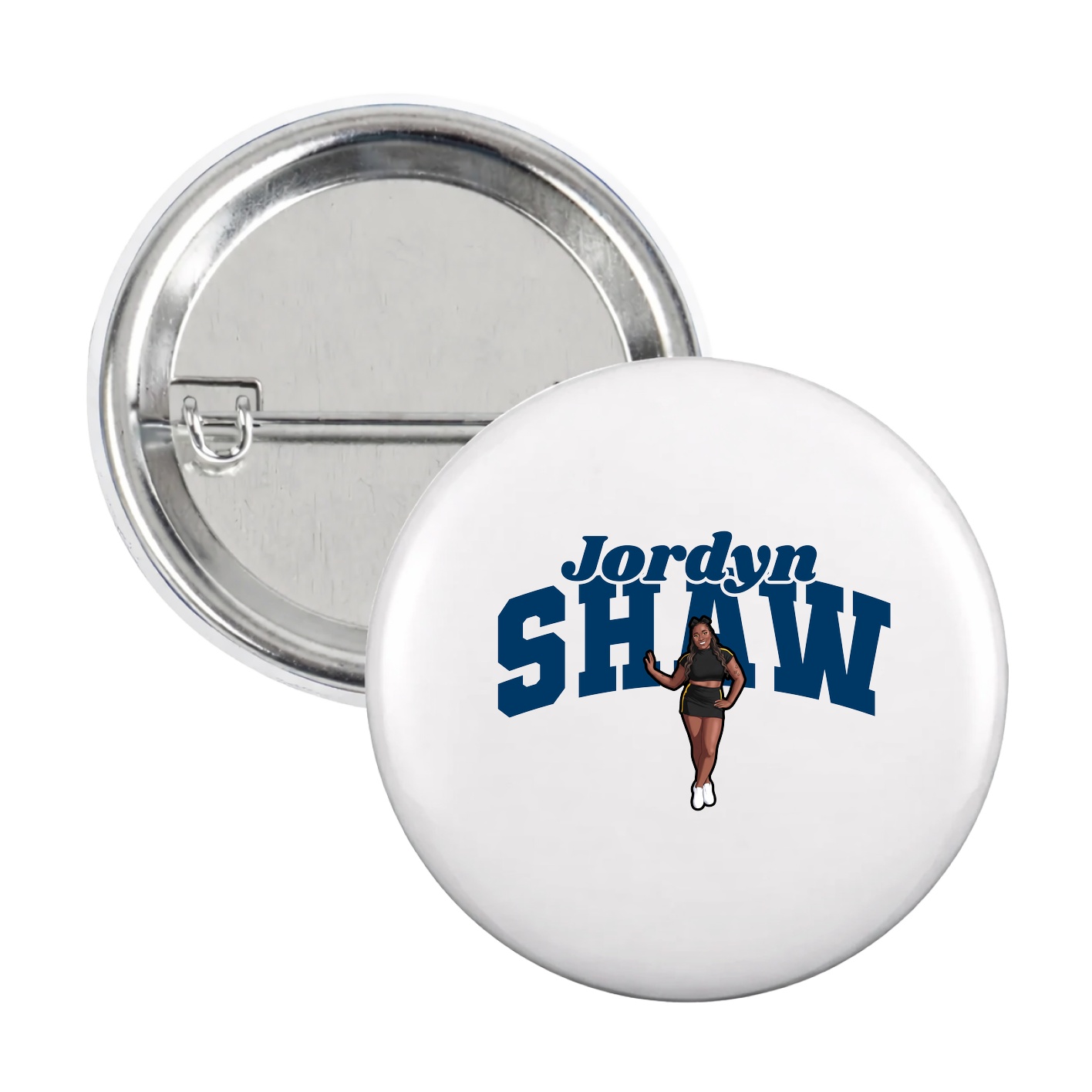 Game Day Button — Signature Arch in White