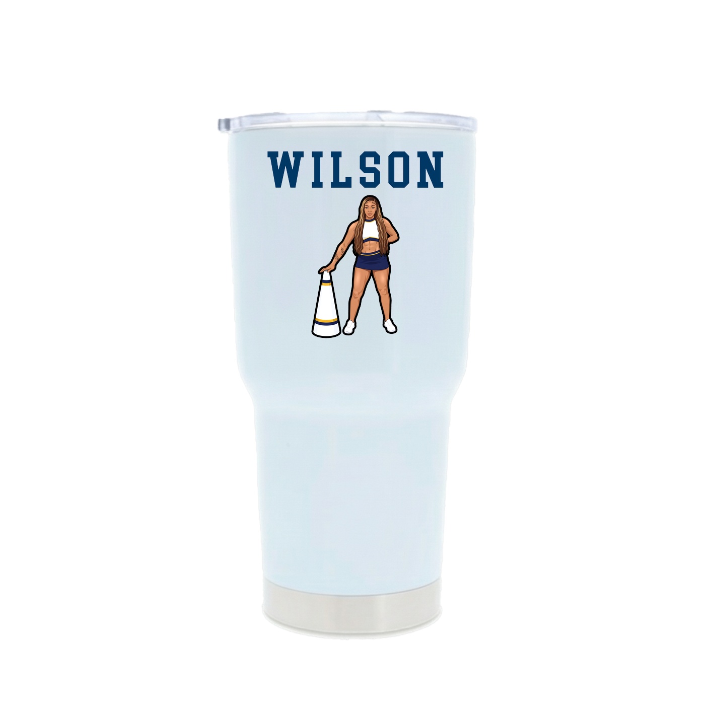 30oz Stainless Steel Tumbler — Shirsey in White