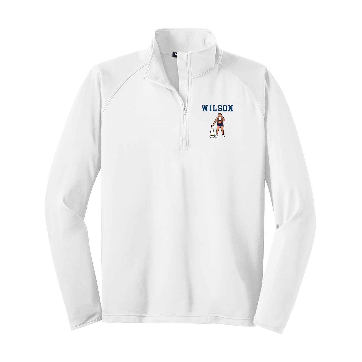 Q-Zip Pullover — Shirsey in White