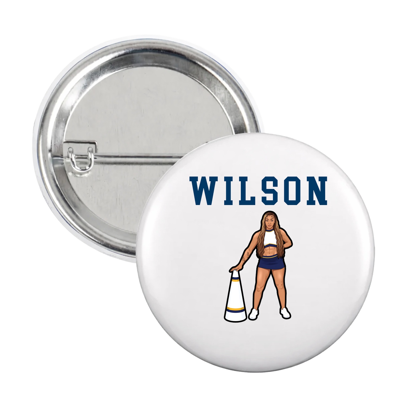 Game Day Button — Shirsey in White