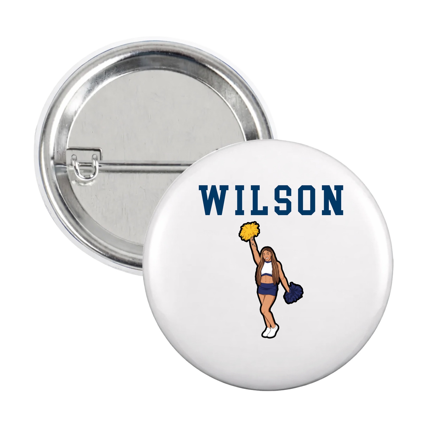 Game Day Button — Shirsey in White