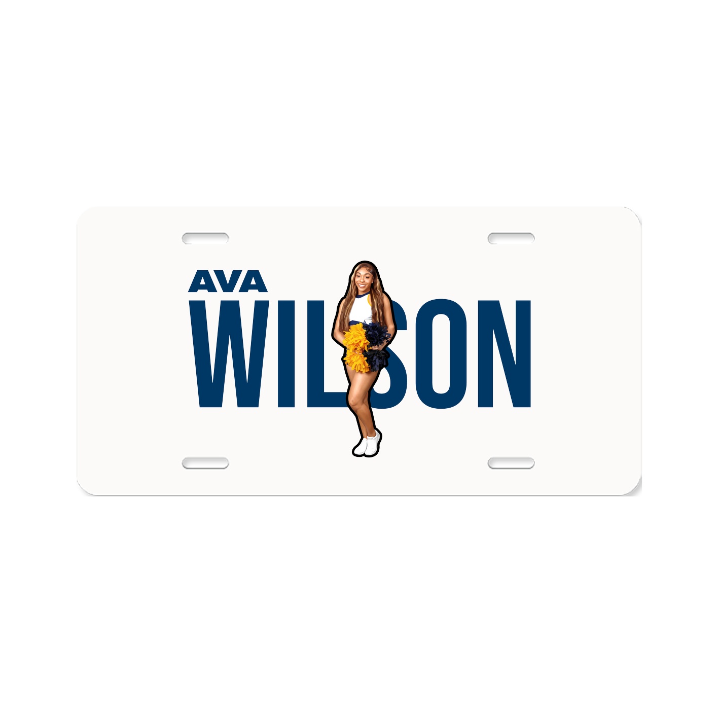 License Plate — Player Name in Classic
