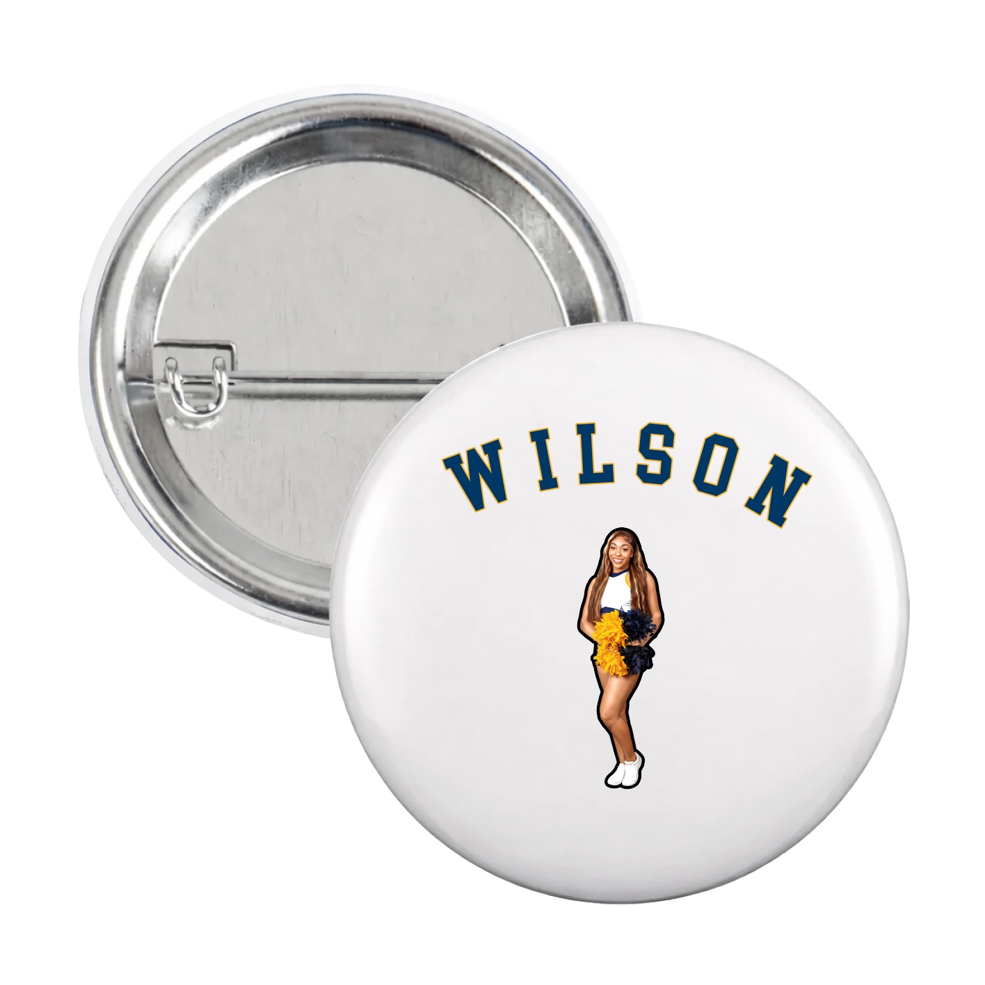 Game Day Button — Shirsey Arch in White