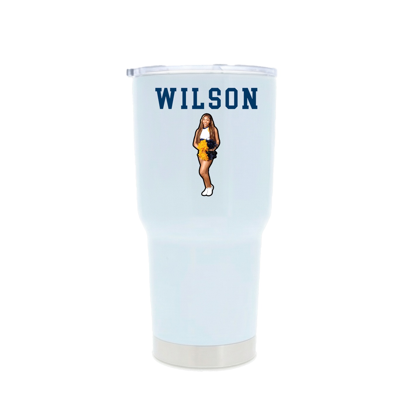 30oz Stainless Steel Tumbler — Shirsey in White