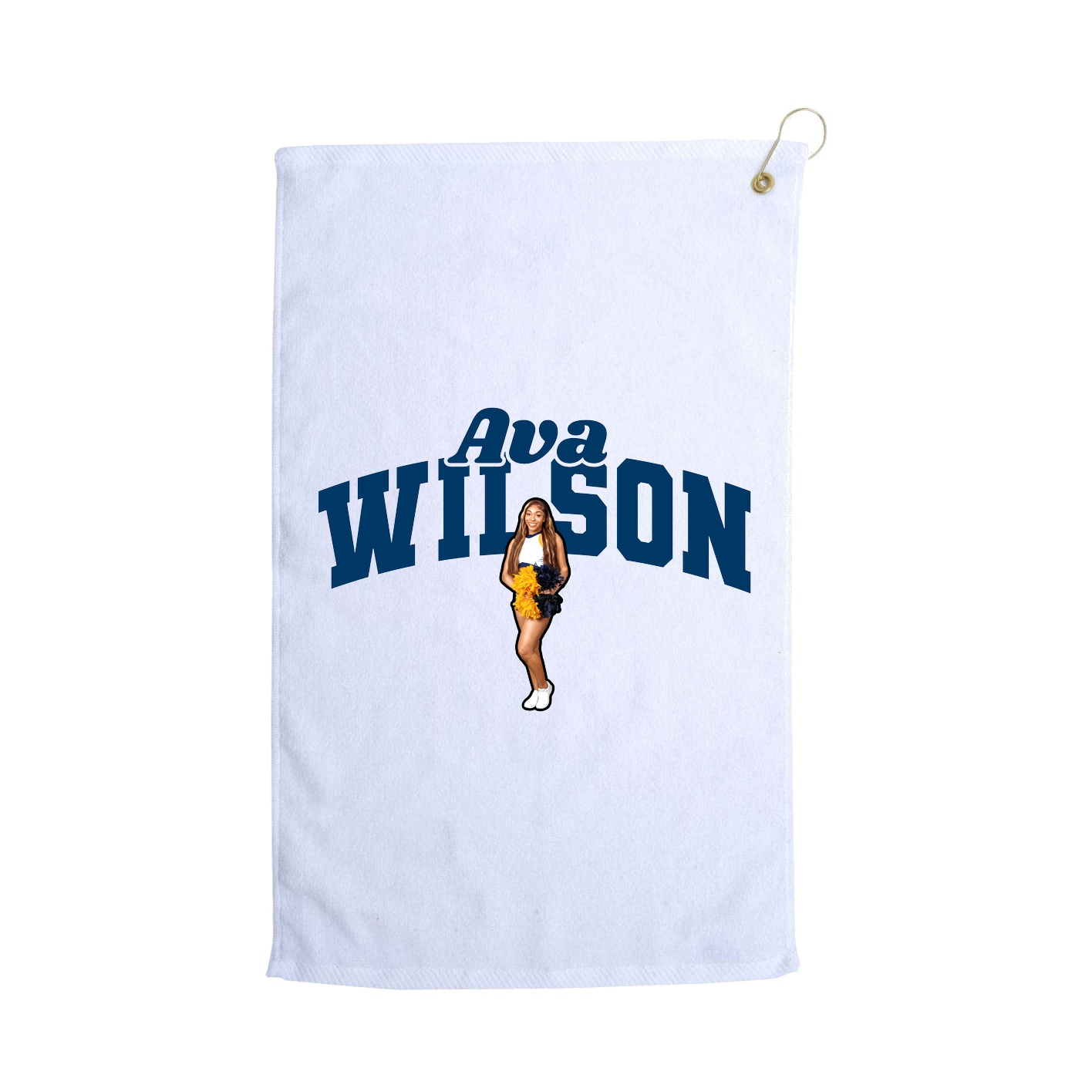 Golf Towel — Signature Arch in White