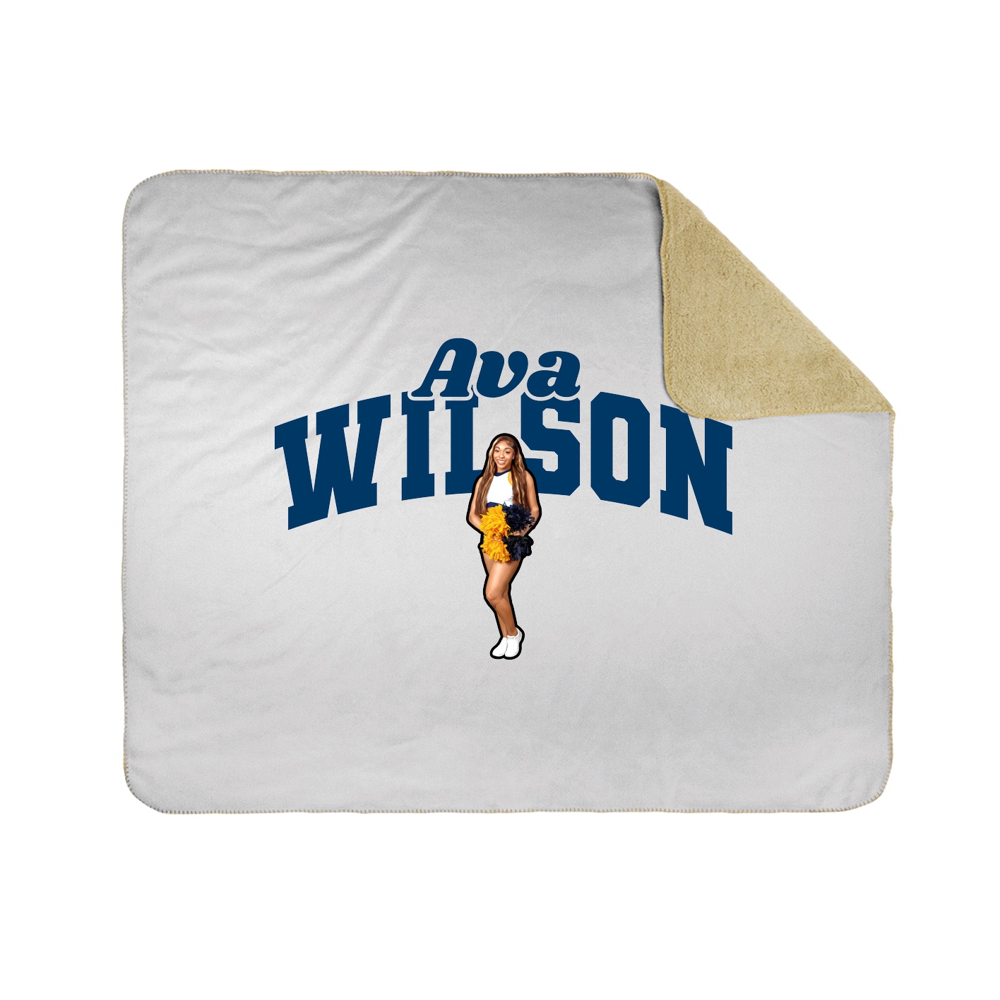 Throw Blanket — Signature Arch in White