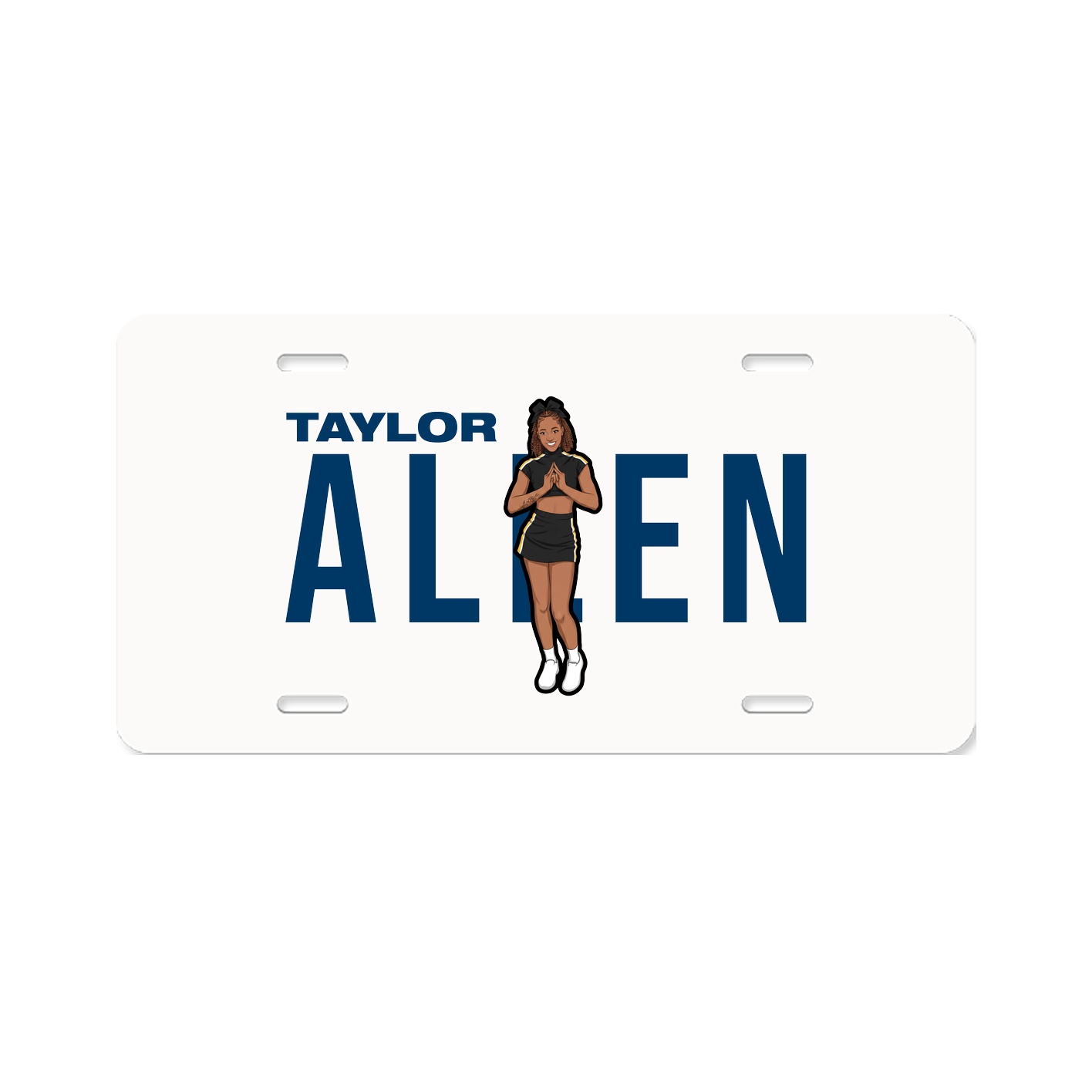 License Plate — Player Name in Classic