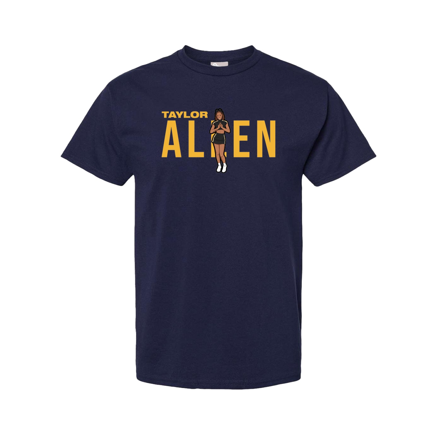 Youth Tee — Player Name in Navy