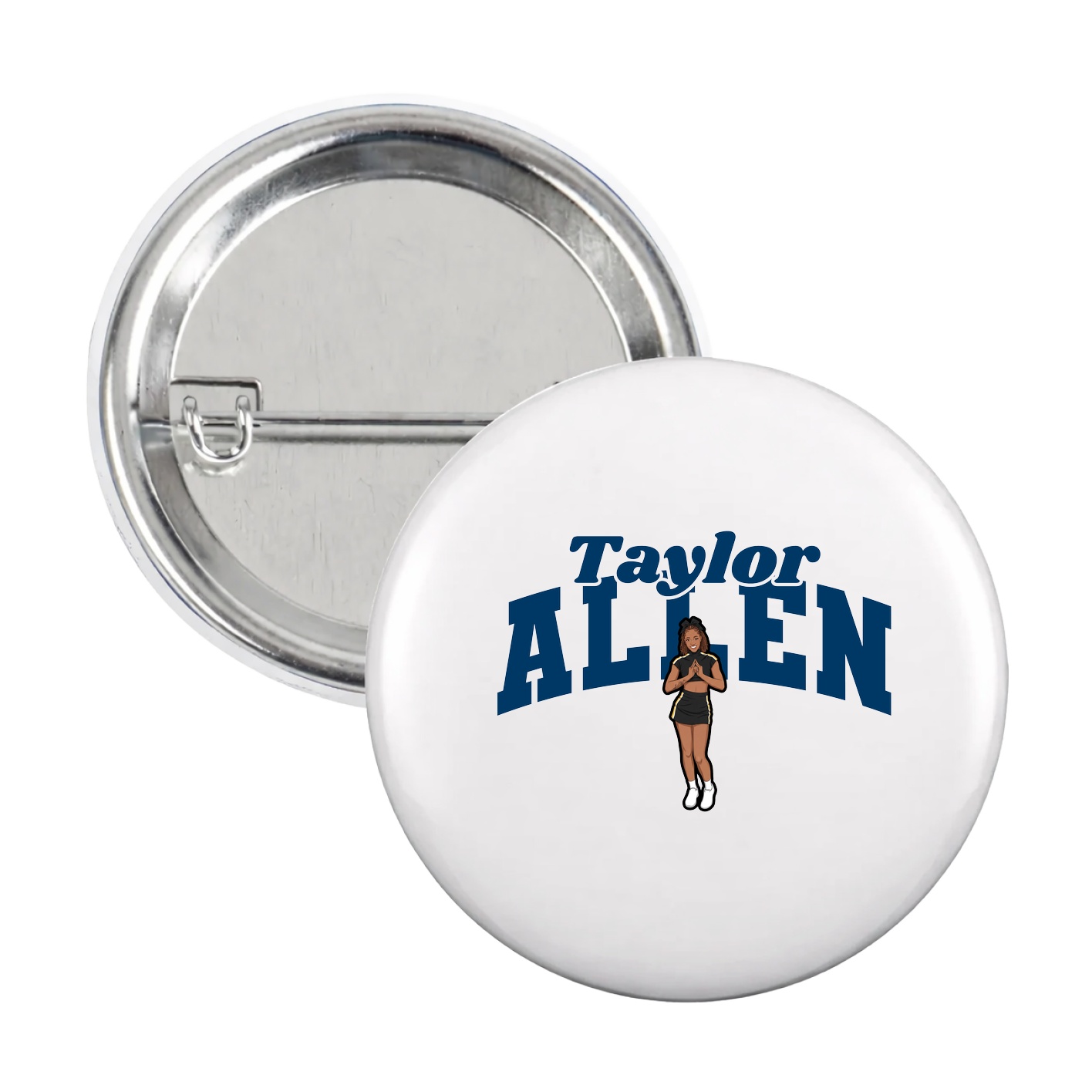 Game Day Button — Signature Arch in White
