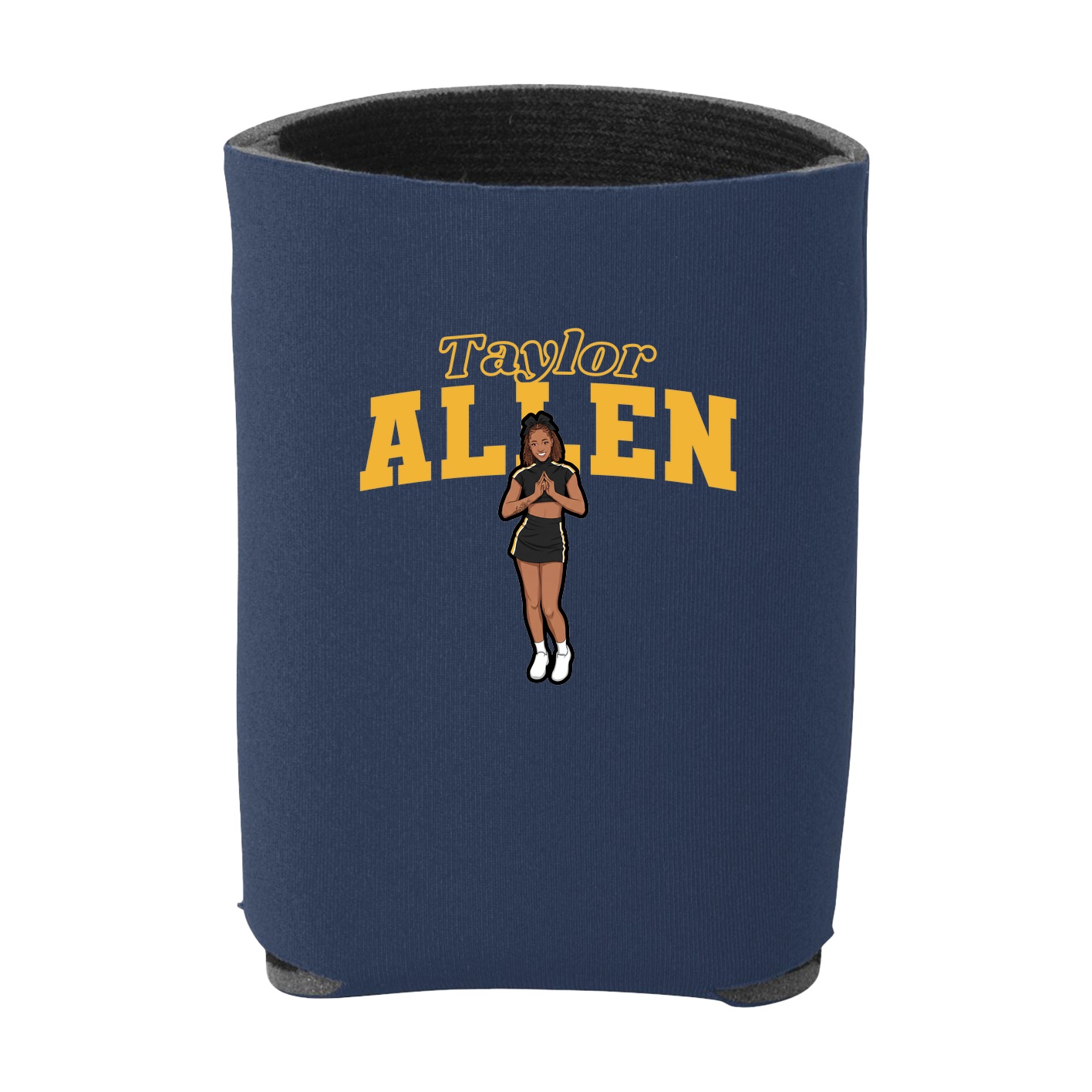 Can Holder — Name Arch in Navy