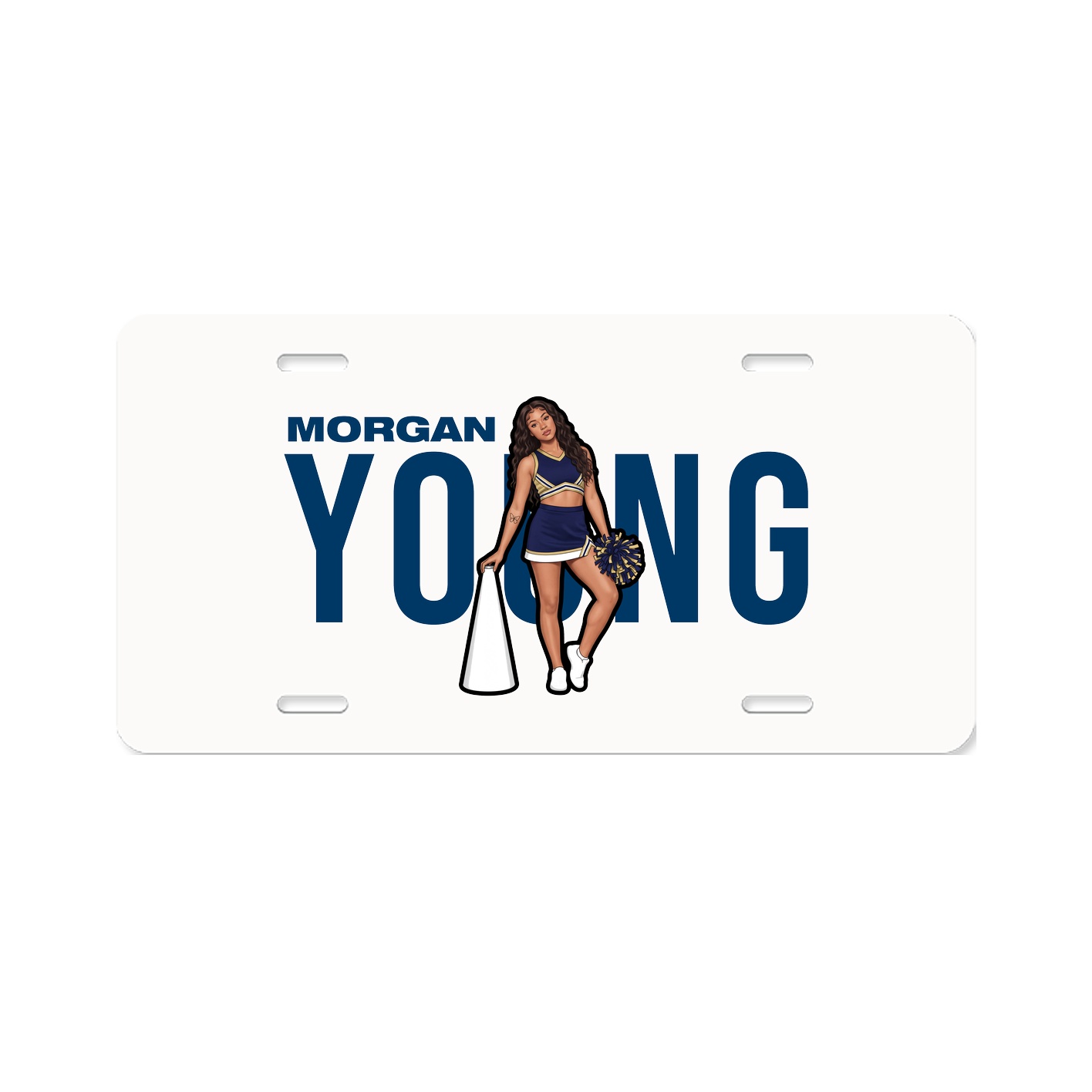 License Plate — Player Name in Classic