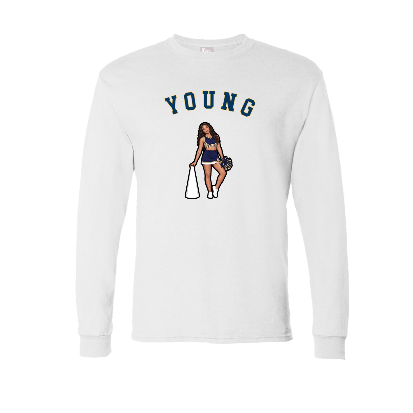 Long Sleeve Tee — Shirsey Arch in White