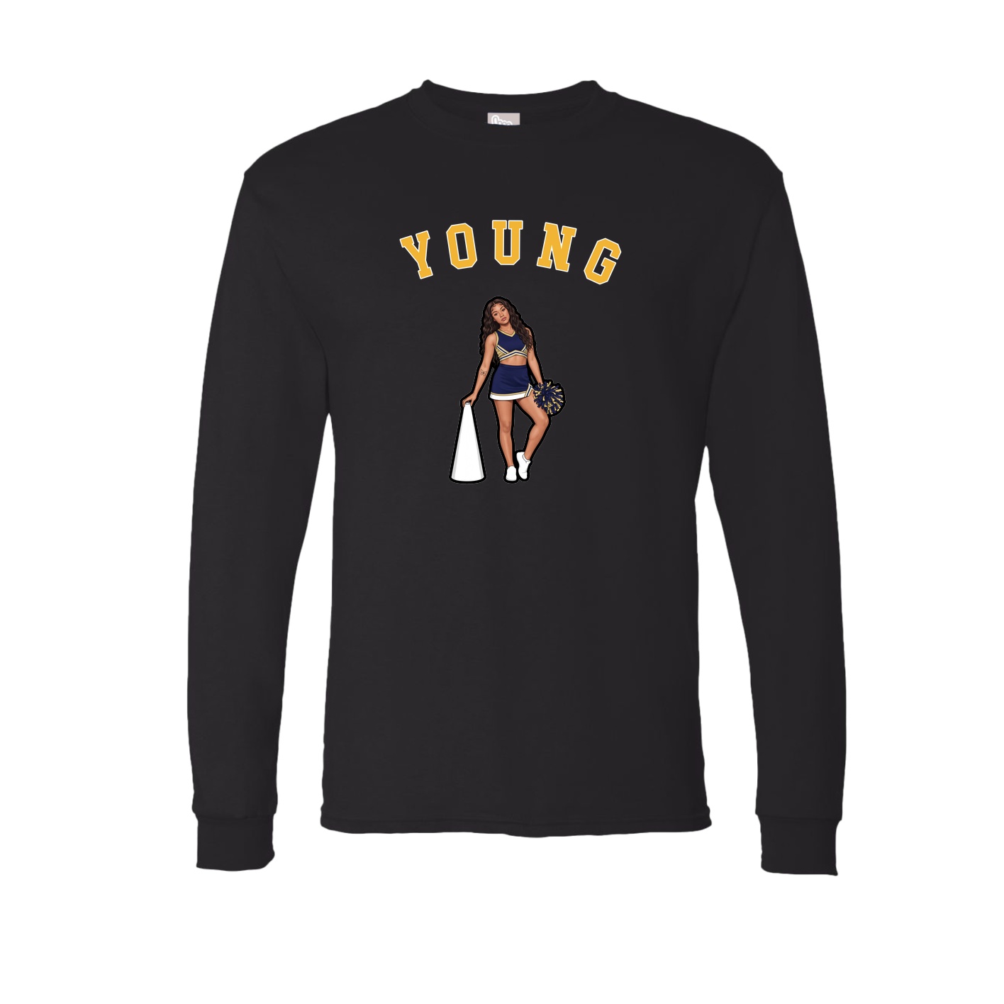 Long Sleeve Tee — Shirsey Arch in Black