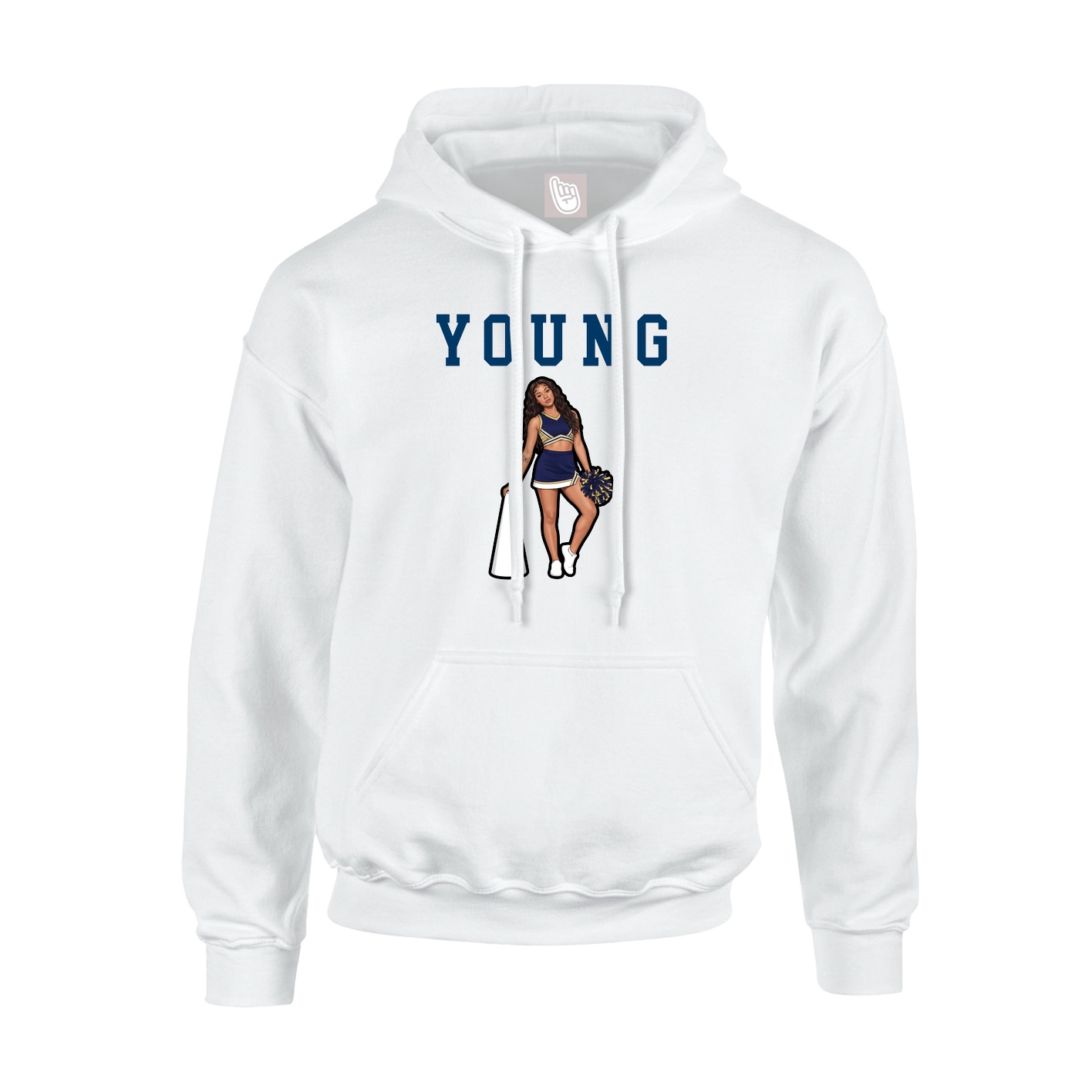 Youth Hoodie — Shirsey in White