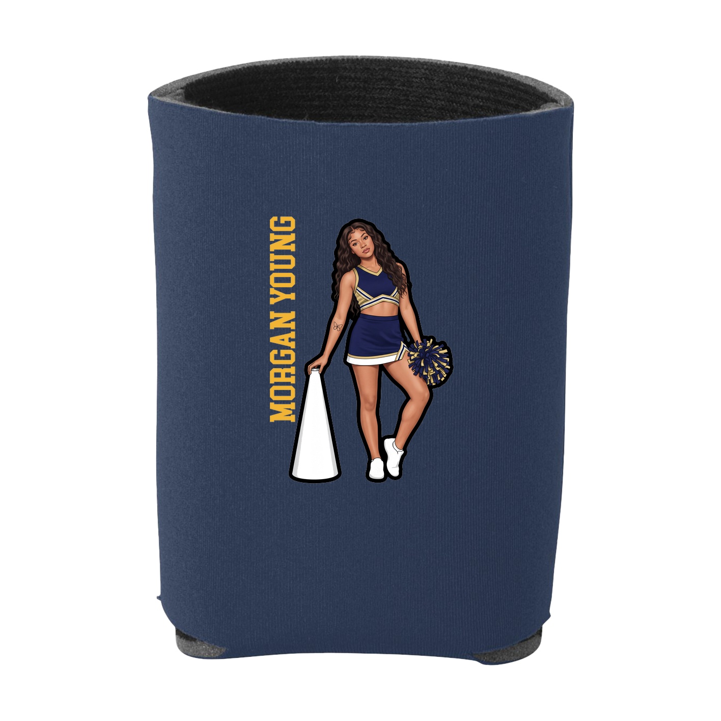 Can Holder — Name Vertical in Navy