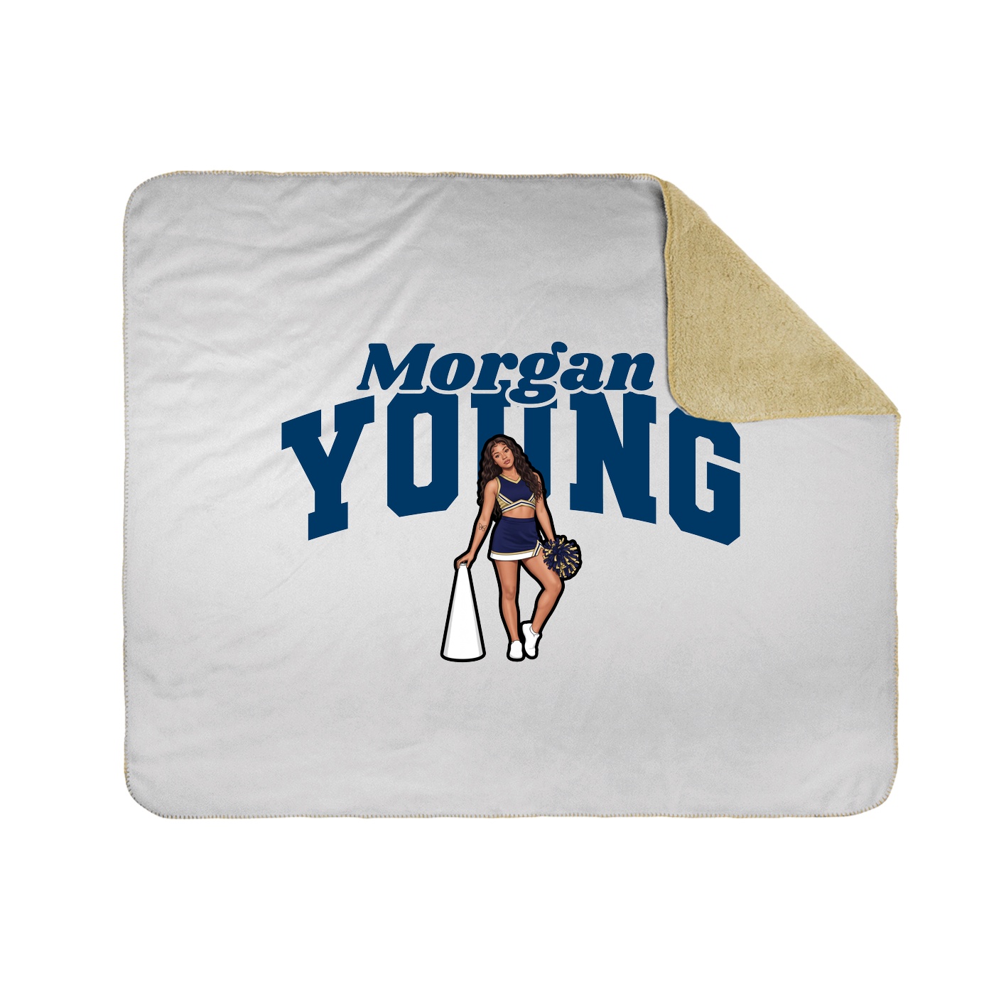 Throw Blanket — Signature Arch in White