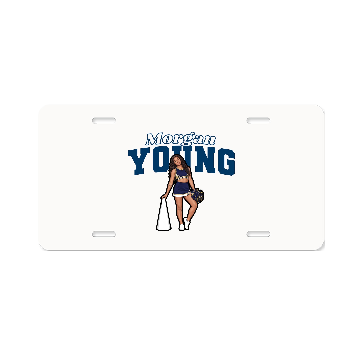 License Plate — Name Arch in Classic