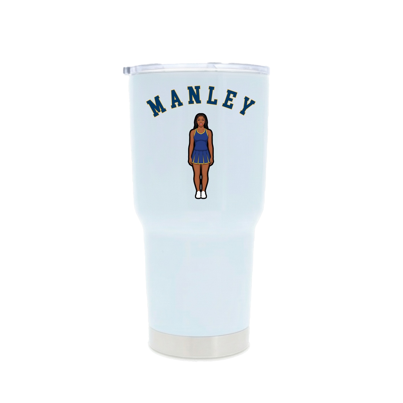 30oz Stainless Steel Tumbler — Shirsey Arch in White