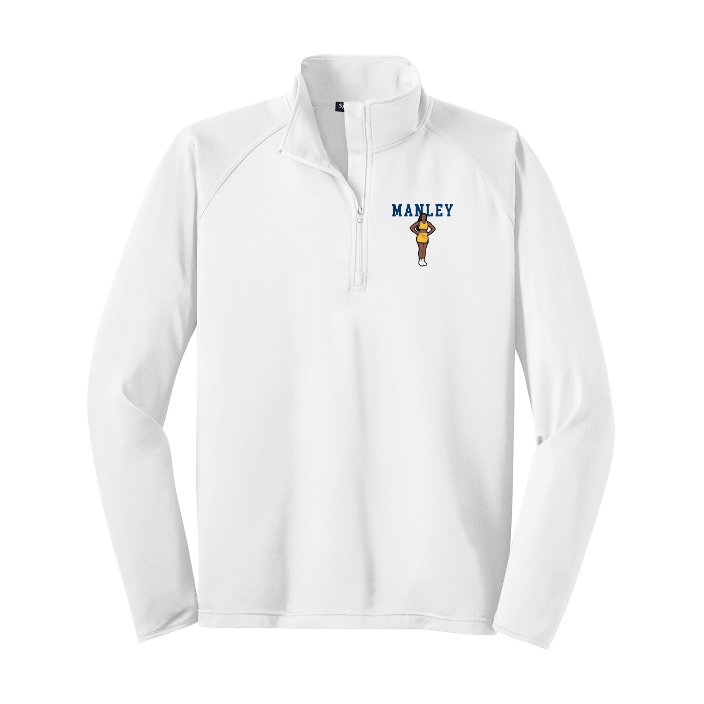 Q-Zip Pullover — Shirsey in White