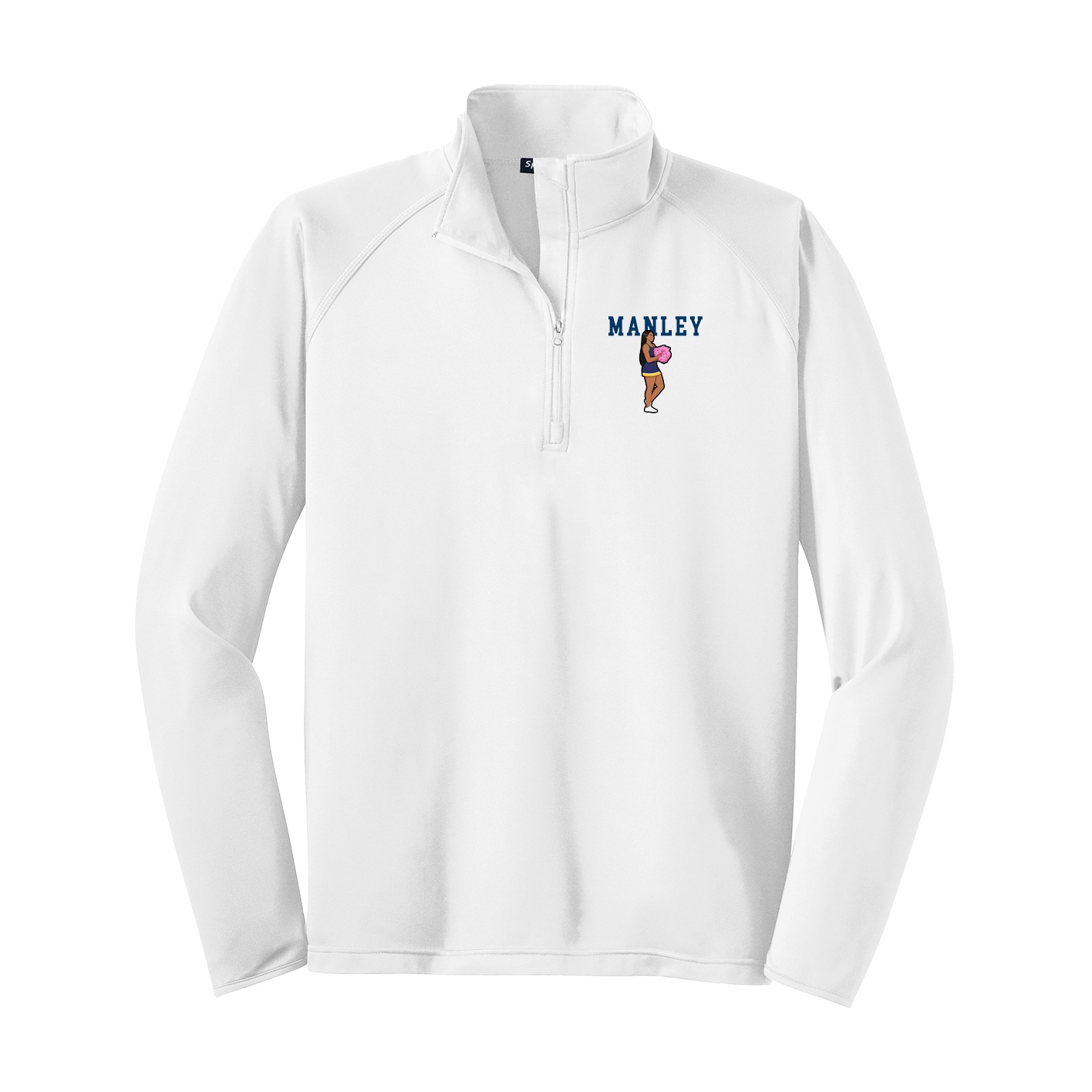 Q-Zip Pullover — Shirsey in White