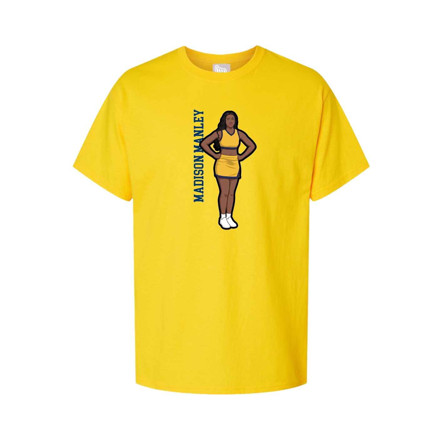 Tee — Name Vertical in Gold