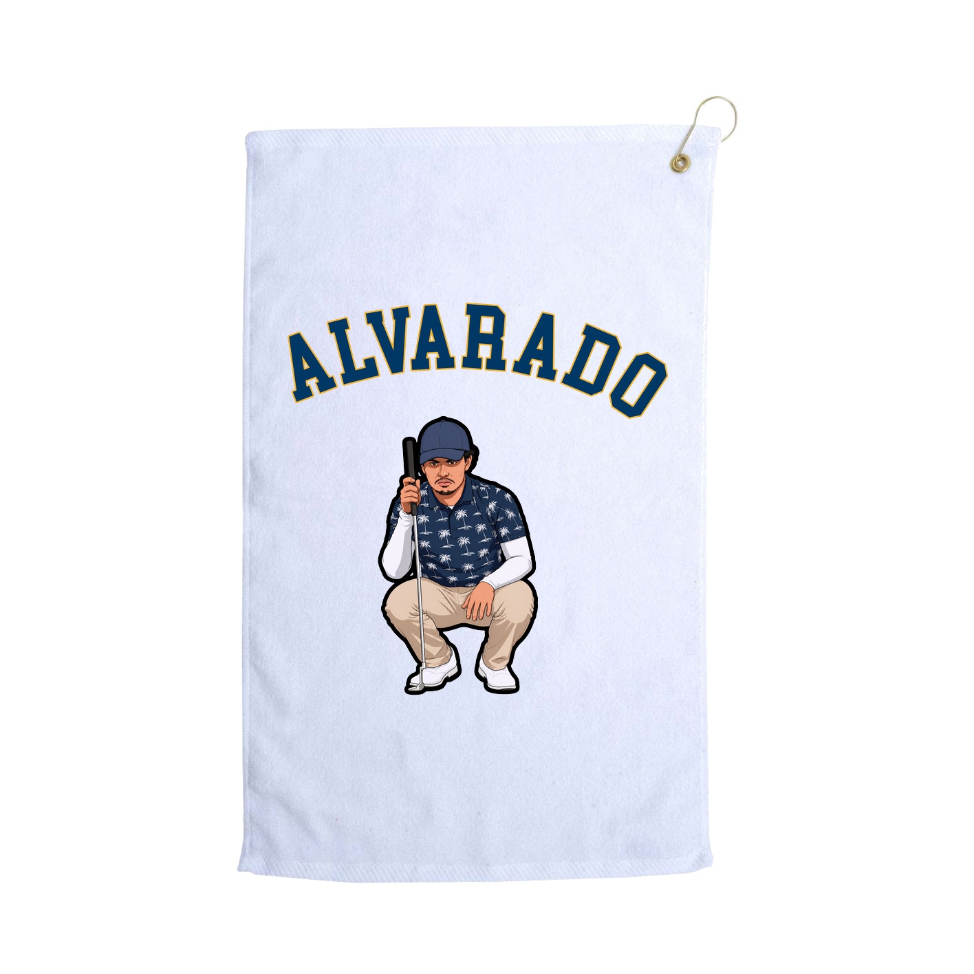 Golf Towel — Shirsey Arch in White