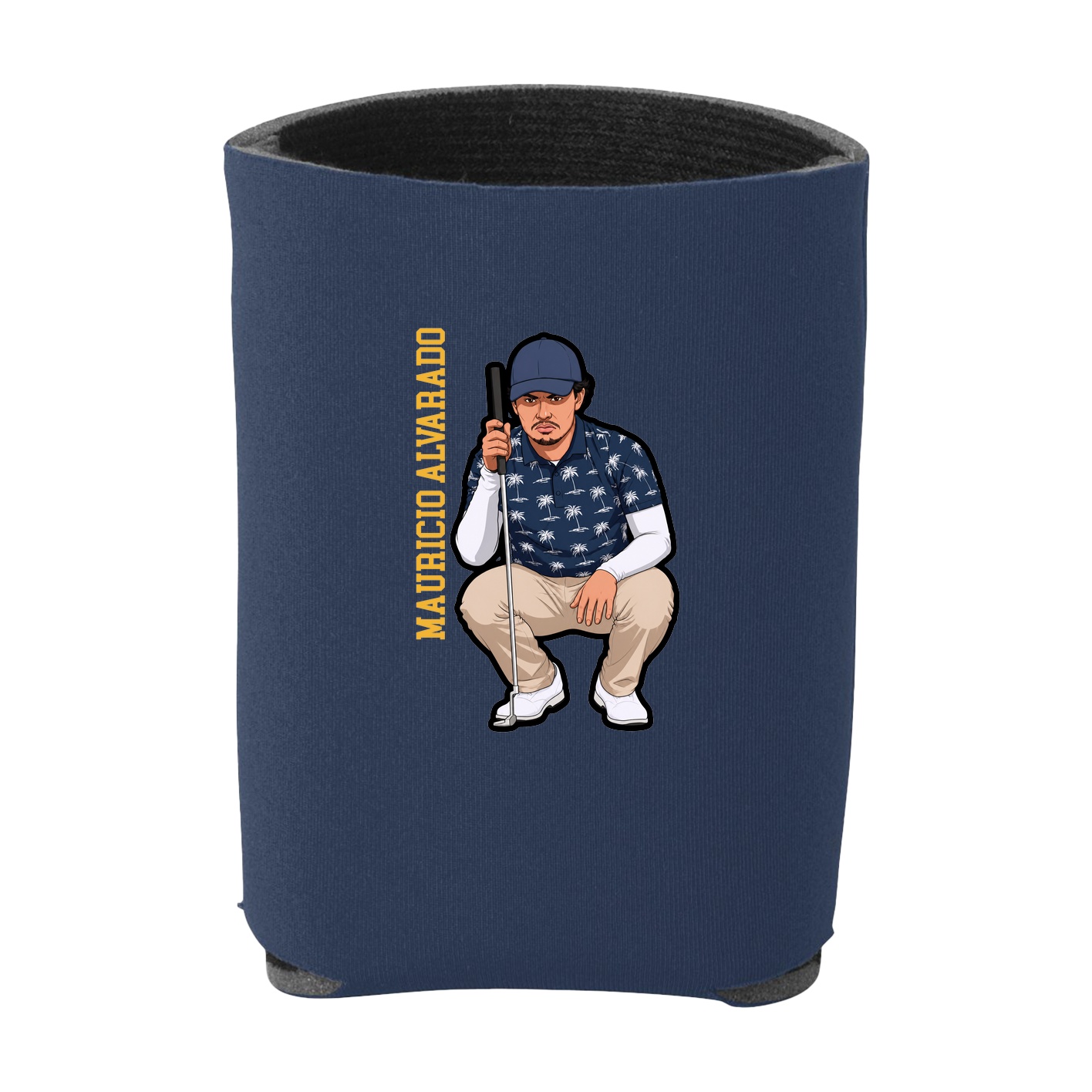 Can Holder — Name Vertical in Navy