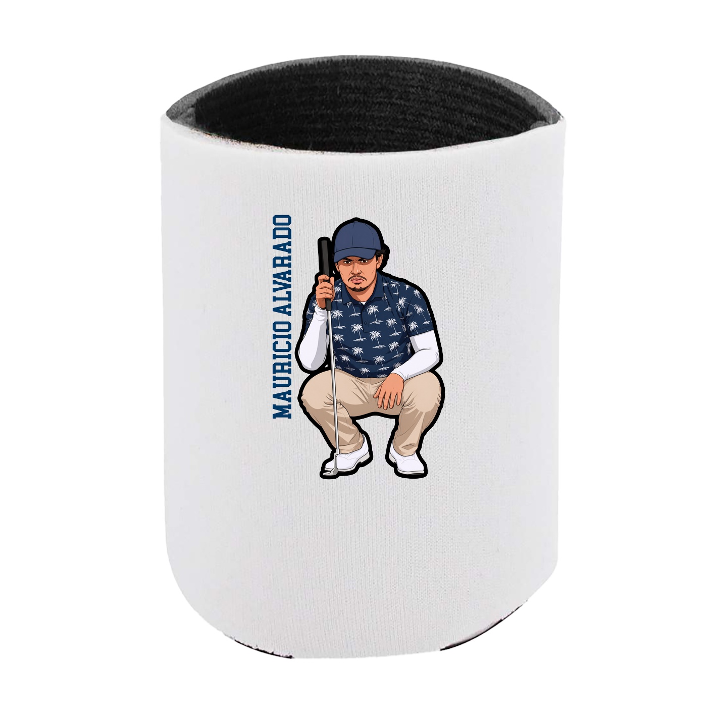Can Holder — Name Vertical in White