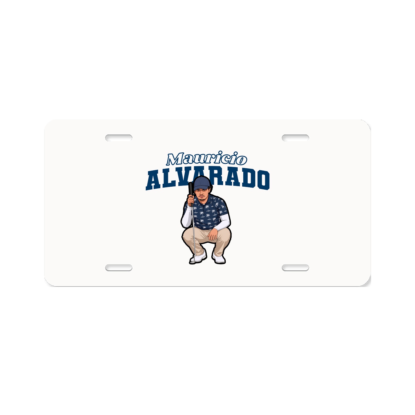License Plate — Name Arch in Classic