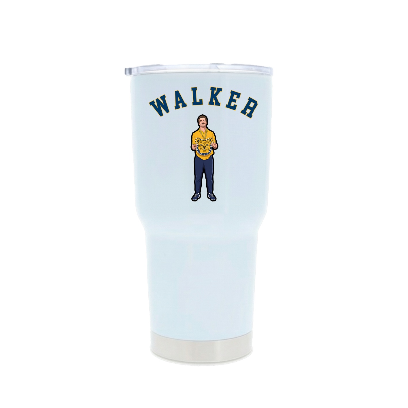 30oz Stainless Steel Tumbler — Shirsey Arch in White