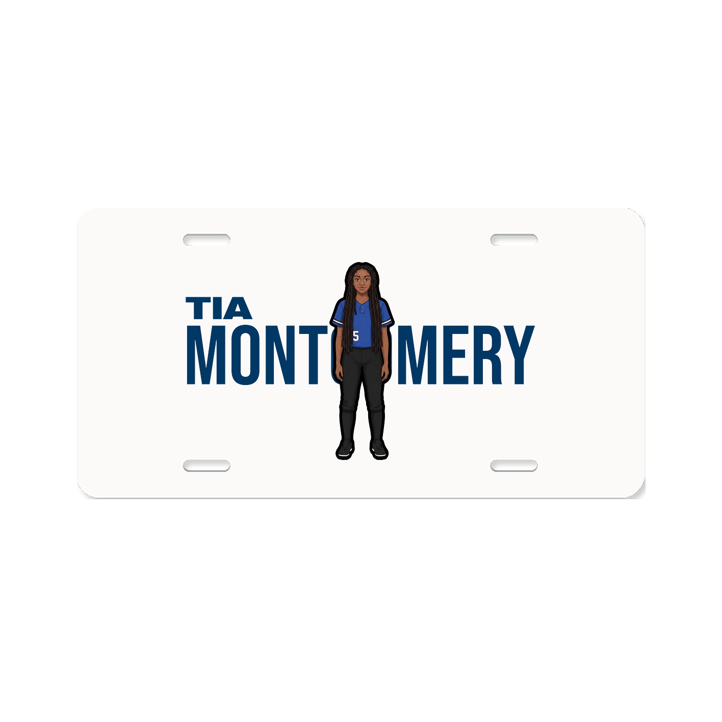 License Plate — Player Name in Classic
