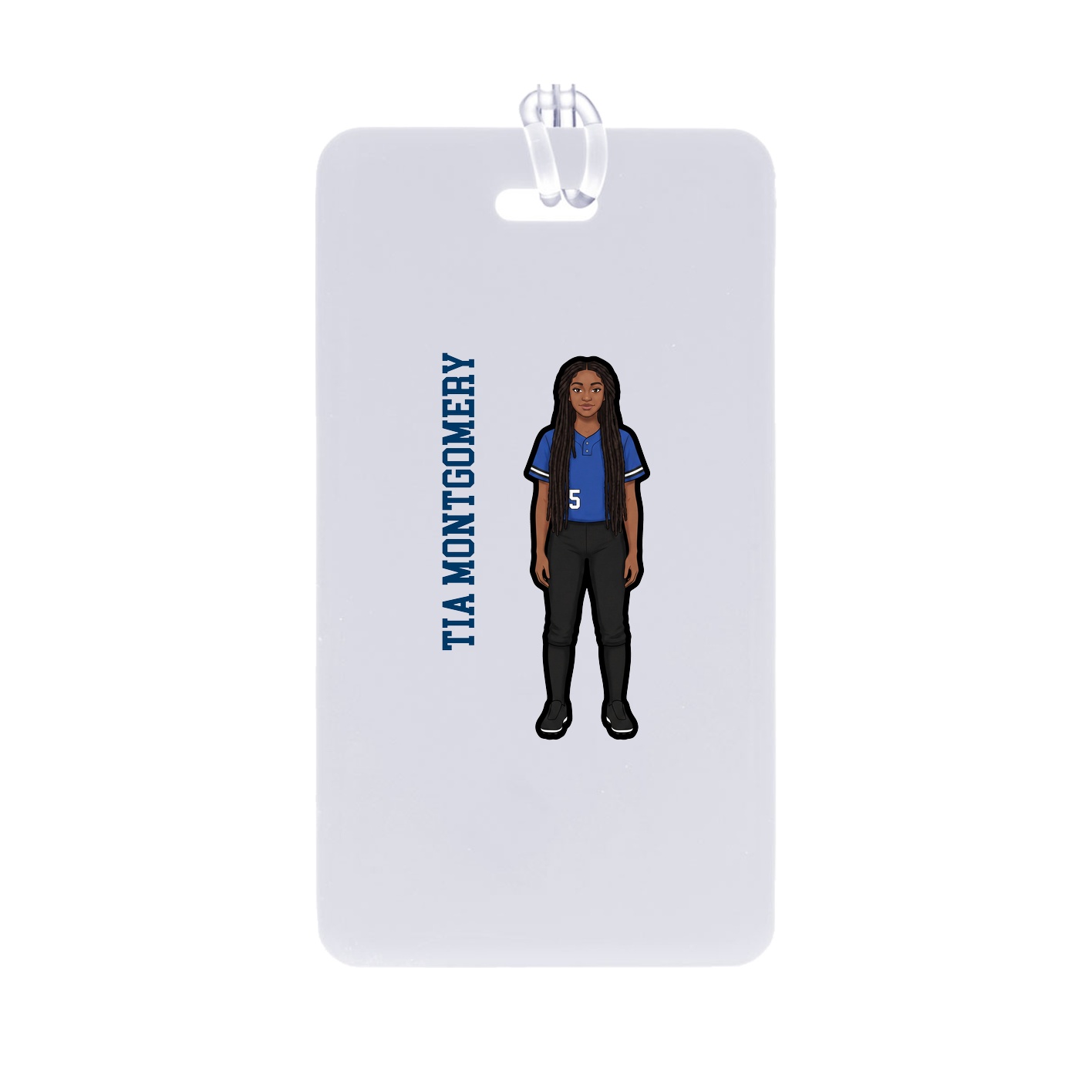 Bag Tag — Name Vertical in Classic