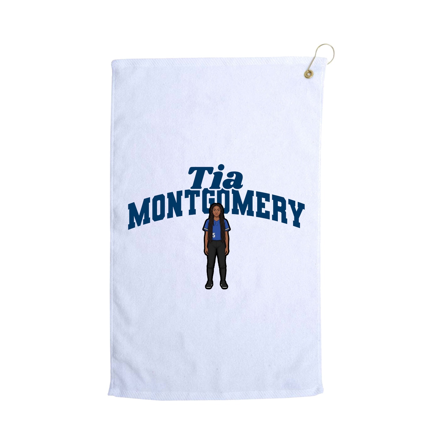 Golf Towel — Signature Arch in White