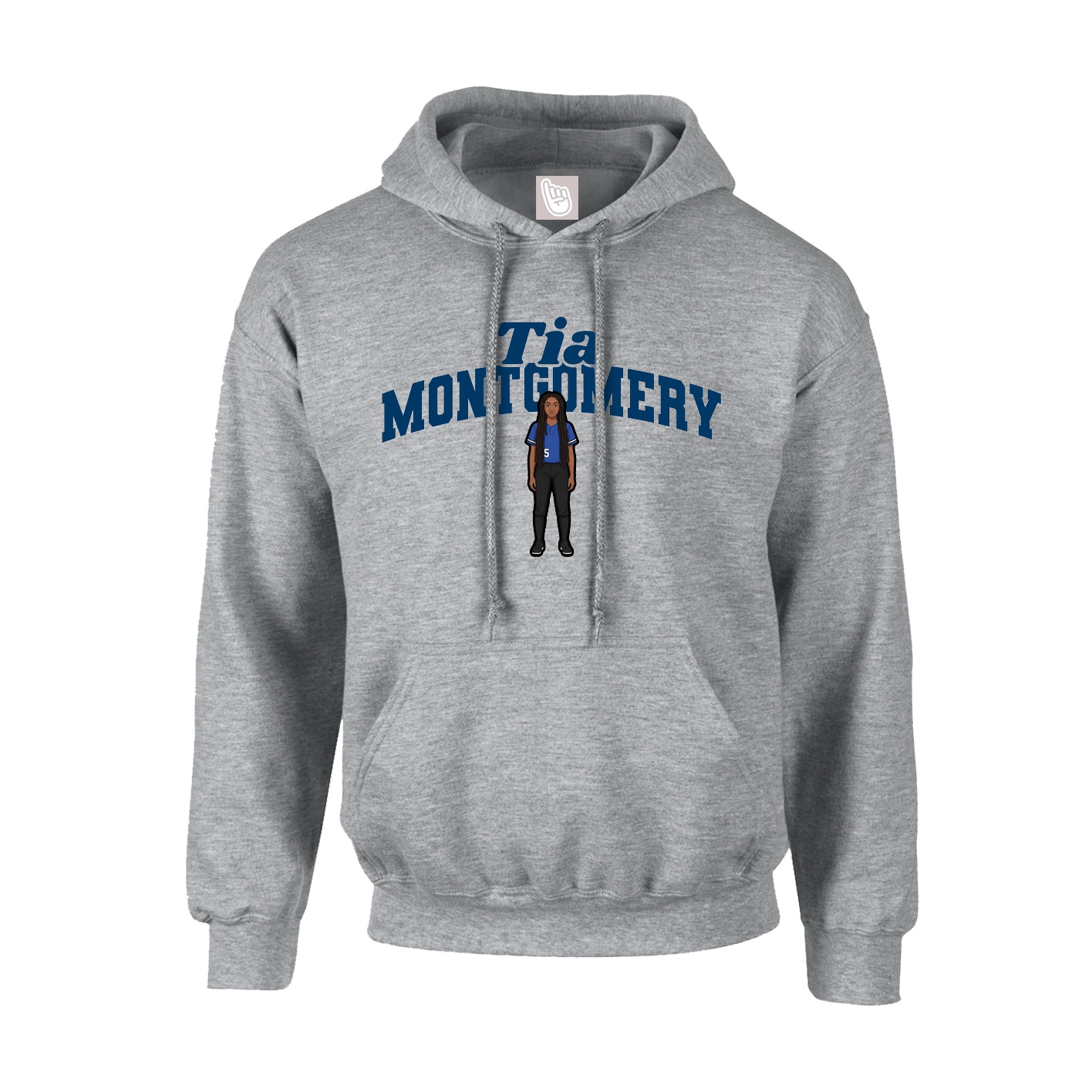 Youth Hoodie — Signature Arch in Grey