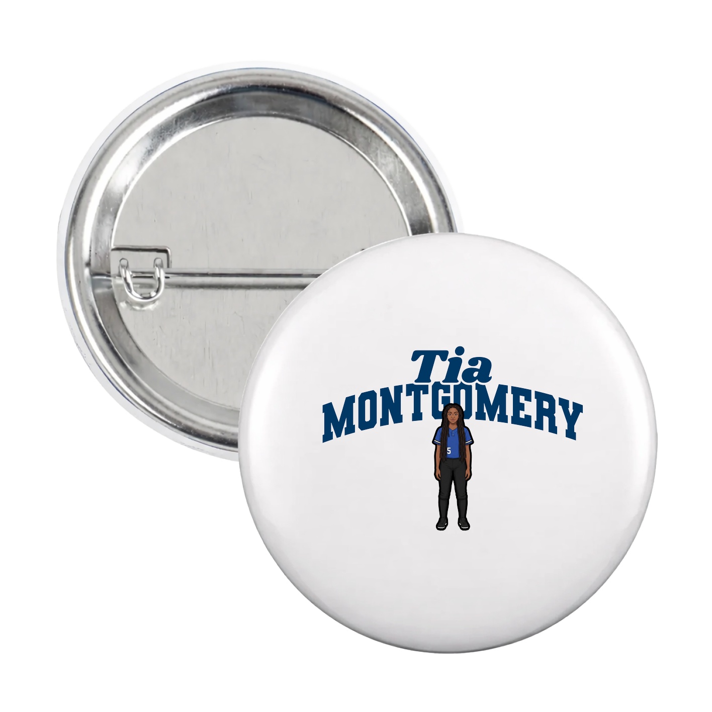Game Day Button — Signature Arch in White