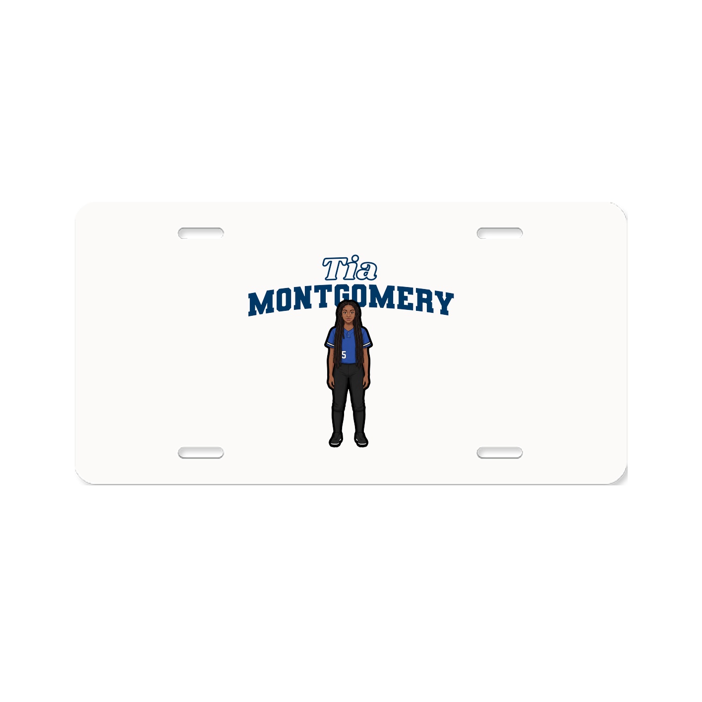 License Plate — Name Arch in Classic